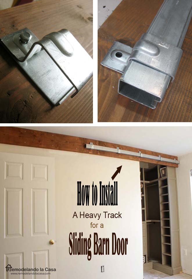 Repairing A Sliding Barn Door Track That'S Bowed