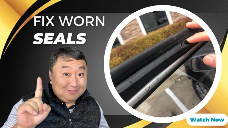 Repairing A Specific Type Of Rubber Weatherstrip Damage