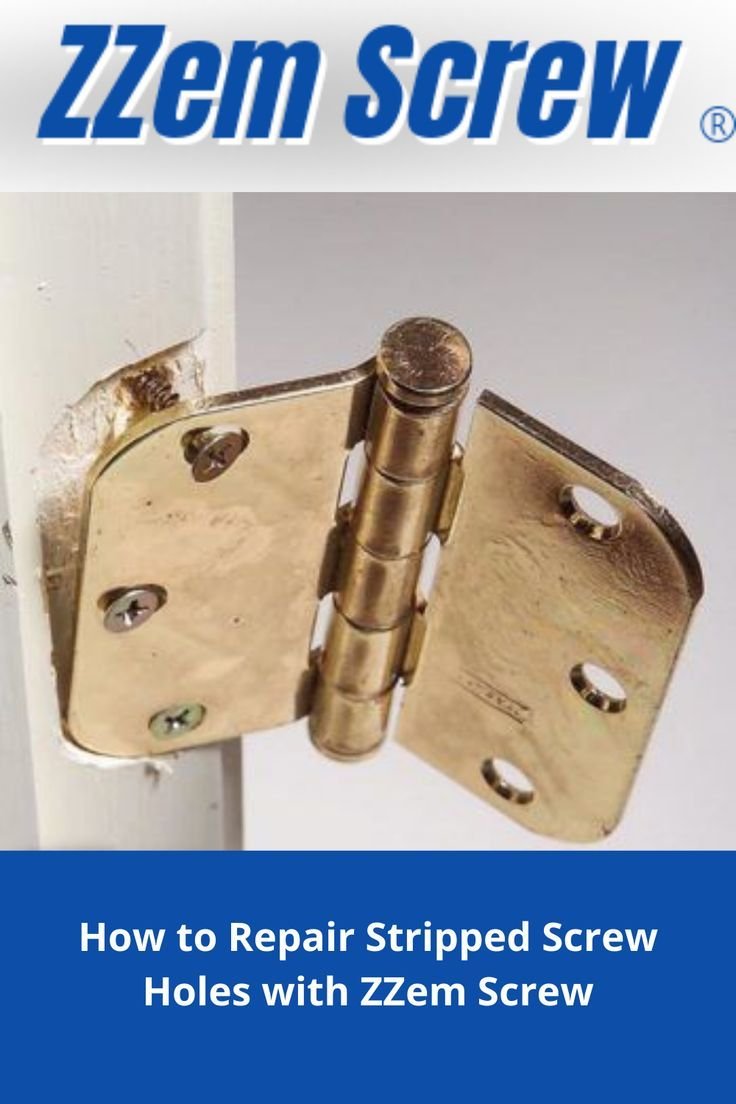 Repairing A Stripped Screw Hole On A Deadbolt Faceplate