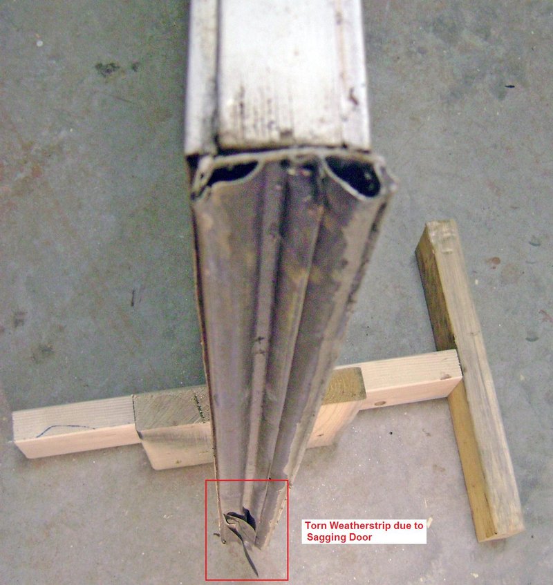 Repairing A Weatherstrip That'S Torn Near The Door Hinge