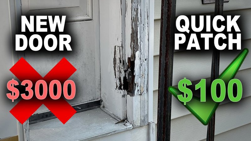 Repairing An Exterior Door Frame That'S Rotten Around Hardware (Small Areas)