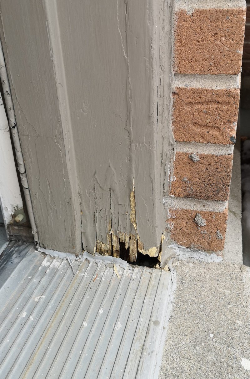 Repairing An Exterior Door Frame That Was Drilled For The Wrong Hardware
