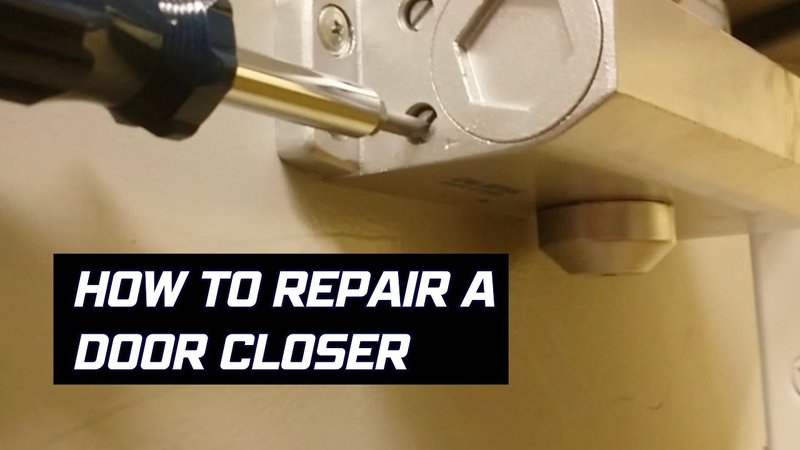 Replacing A Broken Door Closer On An Interior Commercial Door (Light Duty)