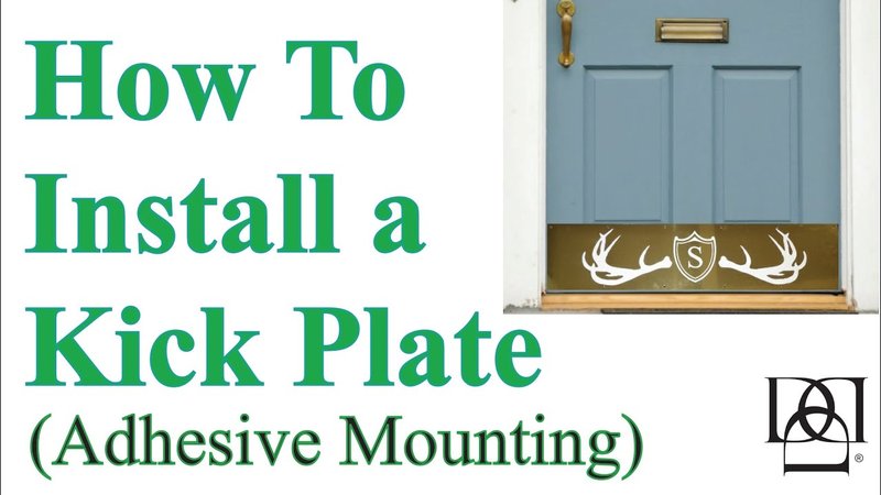 Replacing A Damaged Adhesive-Backed Kick Plate