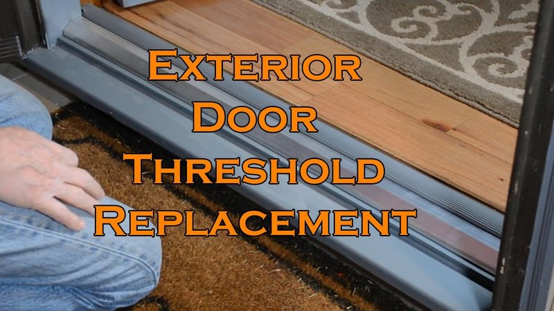 Replacing A Damaged Composite Threshold On An Exterior Door