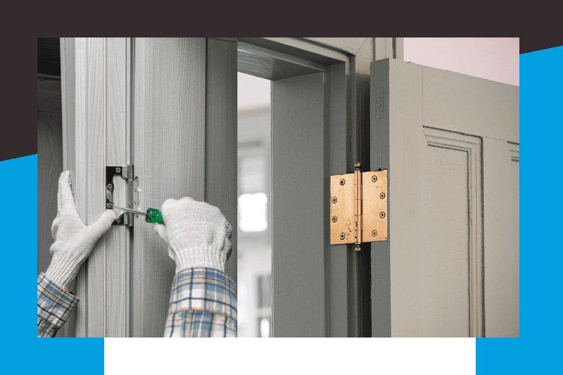 Replacing A Damaged Door Hinge On A Painted Door (Minimize Paint Damage)