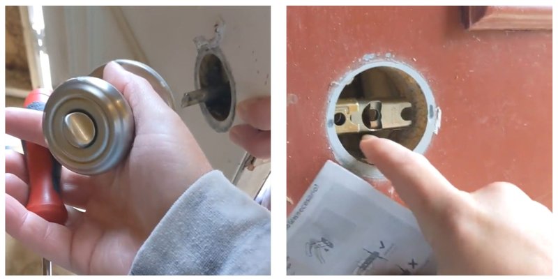 Replacing A Worn Washer Or Spacer Inside An Exterior Door Knob Mechanism