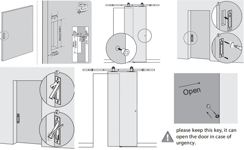 Replacing The Latch On A Sliding Barn Door (If Using Standard Latch)