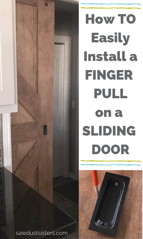 Retrofitting A Door With A Finger Pull For A Sliding Application