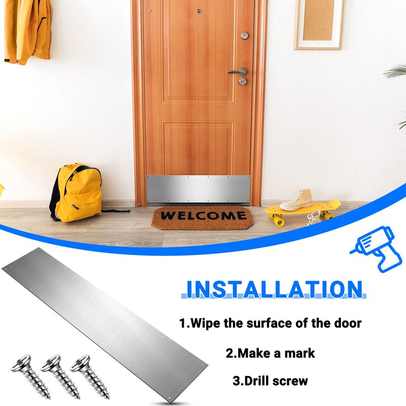 Troubleshooting A Kick Plate That'S Too Wide For The Door