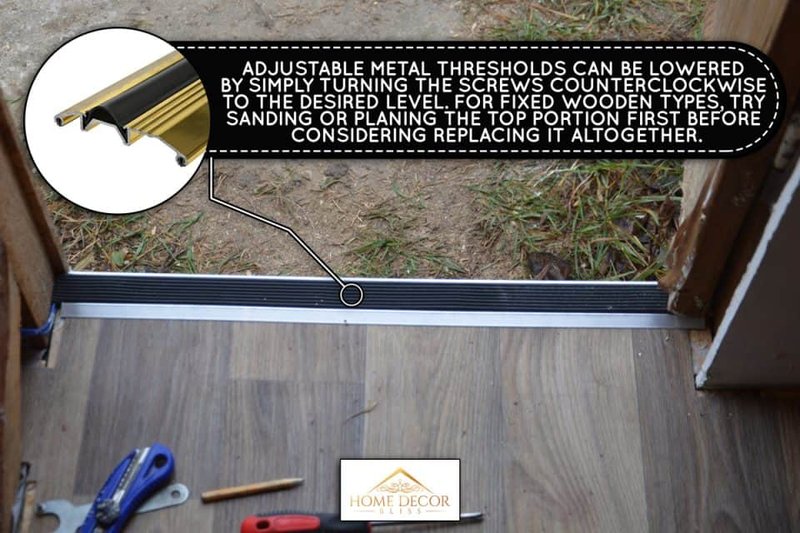 Troubleshooting A Threshold That'S Too High For Door Clearance