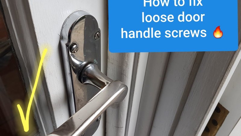 Troubleshooting Handleset Screws That Don'T Grip In A Hollow Fiberglass Door